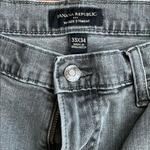 Banana republic gray vintage straight men’s jeans
